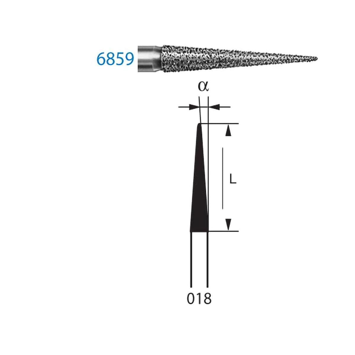 FRESA DIAMANTE FG 6859 G 314 018 5U - KOMET