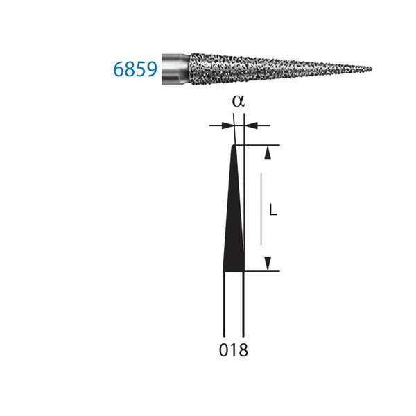 FRESA DIAMANTE FG 6859 G 314 018 5U - KOMET