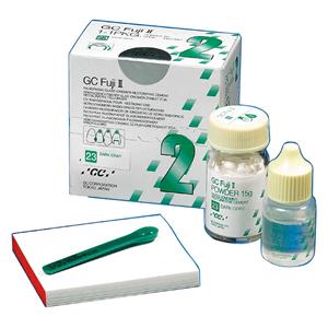 FUJI II CEMENTO IONÓMERO VIDRIO 21 AMARILLO 15G POLVO Y 8ML LÍQUIDO - GC
