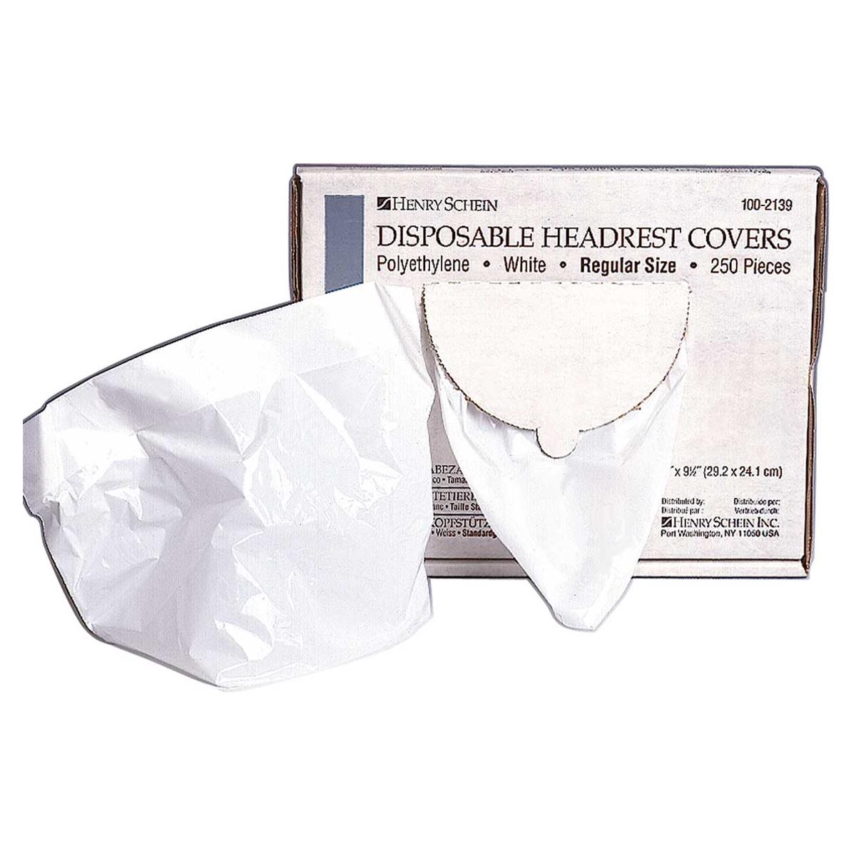 FUNDAS DE CABEZAL PLÁSTICO 29 X 24 CM BLANCO 250U - HENRY SCHEIN
