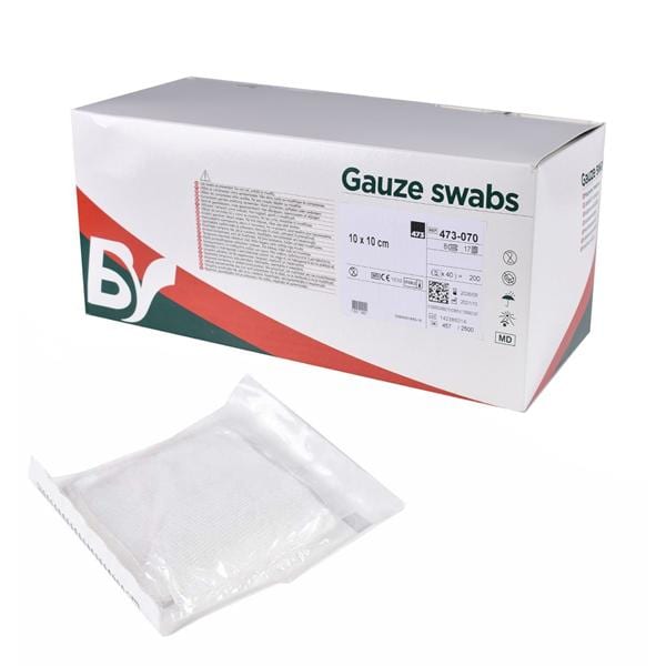 GASA ALGODON ESTERIL 10X10 CM 40 SOBRES 5U BV