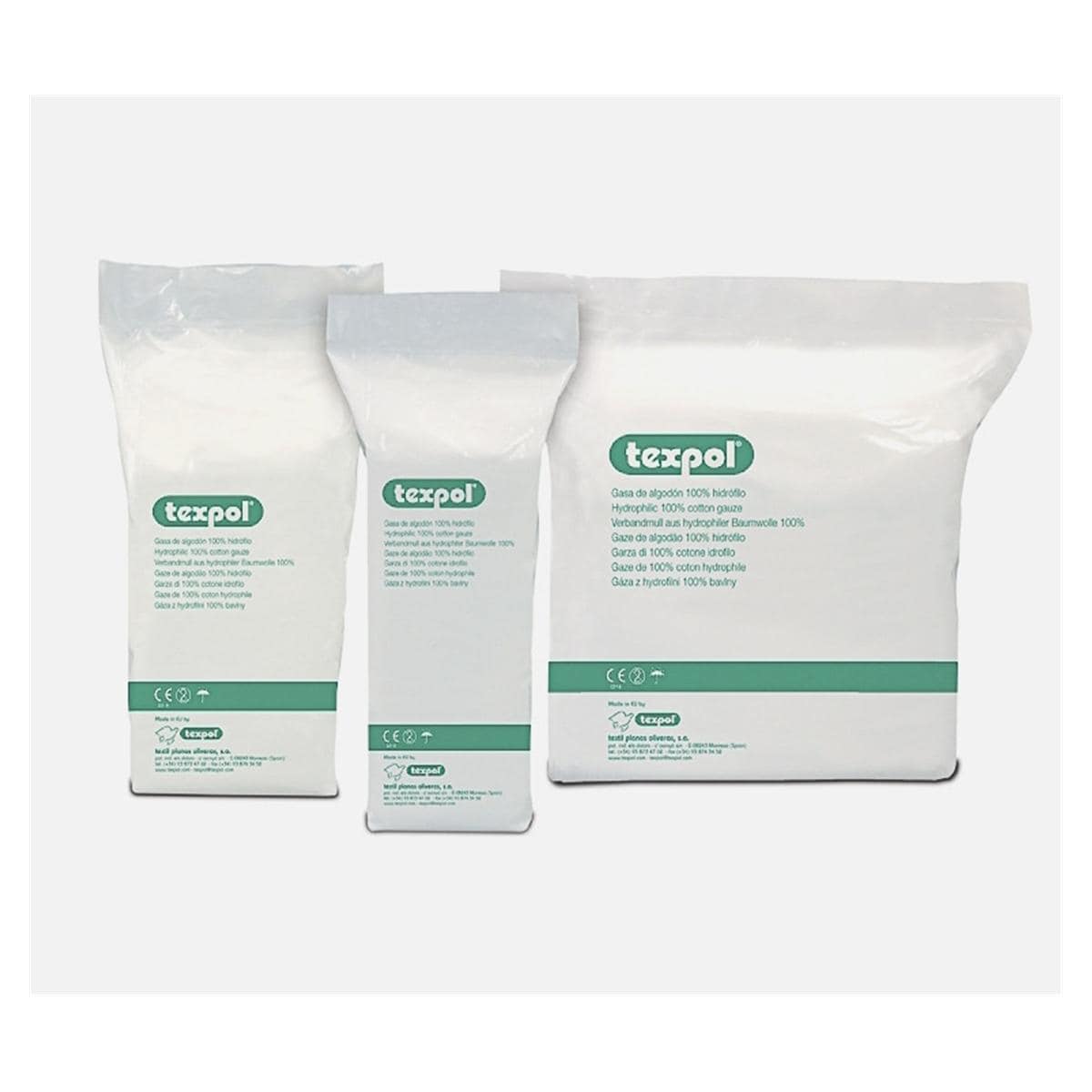 GASA ALGODON NO ESTERIL 17H 8C 8X6CM 2500U TEXPOL