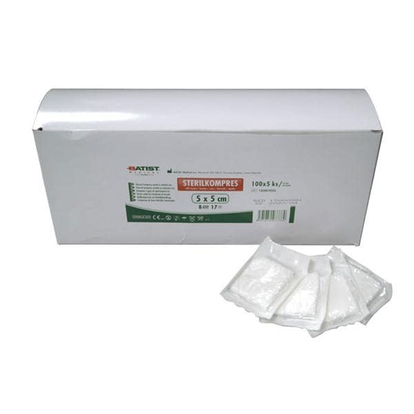 GASA ESTÉRIL ALGODÓN 5X5 100 SOBRES 5U DOCWORLD
