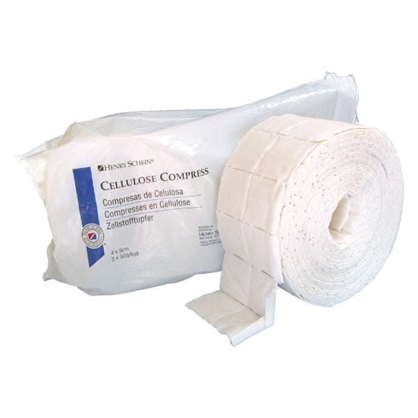 GASA PRECORTADA 4X5 CM 2 ROLLOS X 500 UDS - HENRY SCHEIN