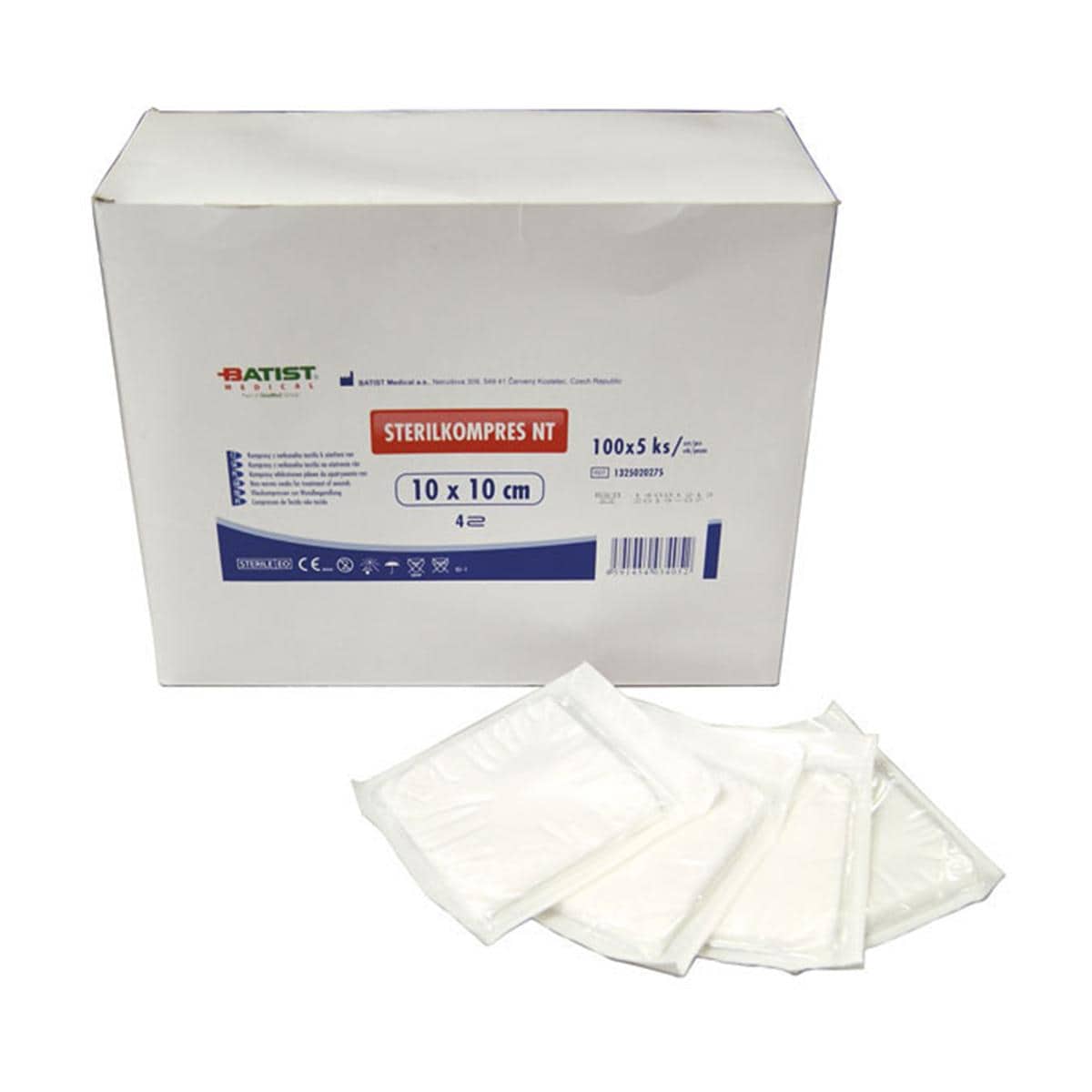 GASA TEJIDO SIN TEJER ESTÉRIL 7.5X7.5 100 SOBRES 5U - DOCWORLD