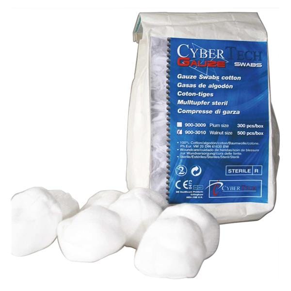 GASAS ALGODÓN CYBER GAUZE ESTÉRILES 300UD - CYBERTECH