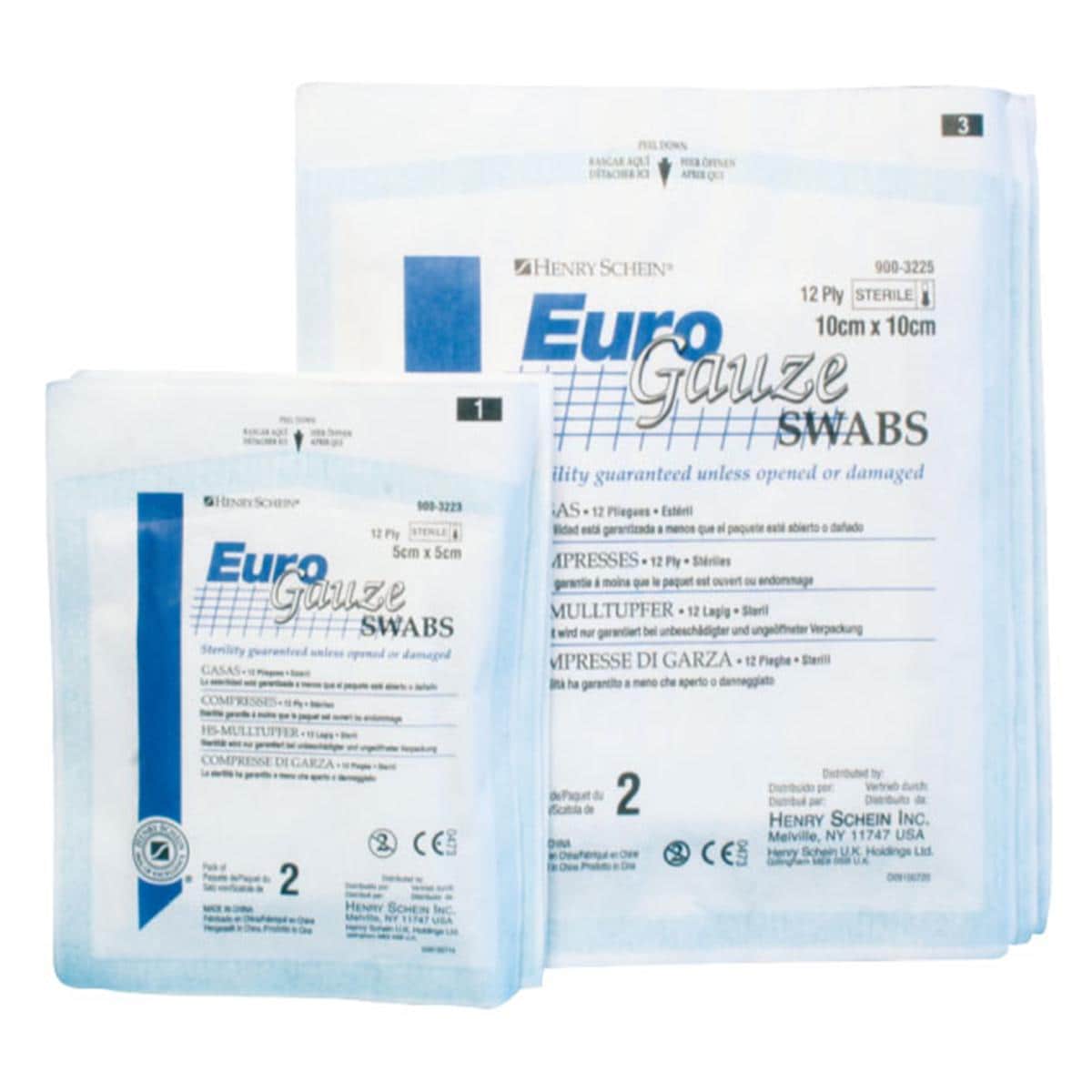 GASAS EURO GAUZE ESTÉRILES 5X5CM 100UD - HENRY SCHEIN