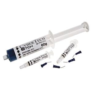 GEL ÁCIDO GRABADOR 37% JERINGA 60G + 5 JERNINGAS X 3ML - CYBERTECH