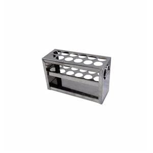 GRADILLA ACERO INOXIDABLE PARA 12 TUBOS 16 MM