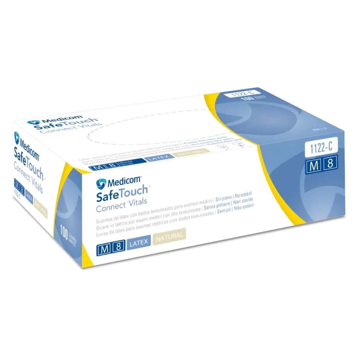 GUANTE LÁTEX CONNECT VITALS SP M 100U - MEDICOM