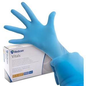 GUANTE NITRILO VITALS SP AZUL L 100U - MEDICOM