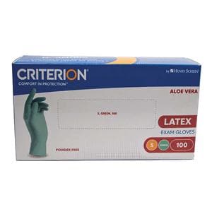 GUANTES EXAMEN LÁTEX CRITERION SIN POLVO ALOE L 100U - HENRY SCHEIN