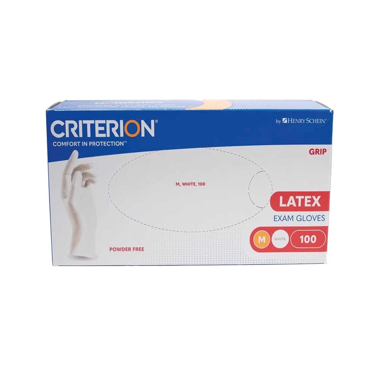 GUANTES EXAMEN LÁTEX SIN POLVO CRITERION L - HENRY SCHEIN