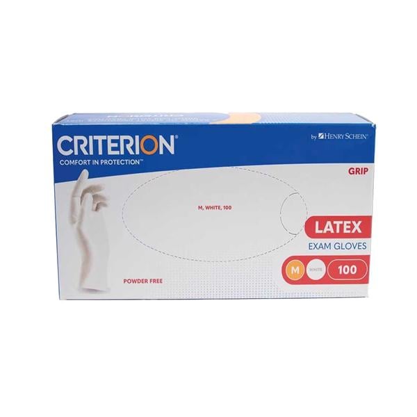 GUANTES EXAMEN LÁTEX SIN POLVO CRITERION L - HENRY SCHEIN