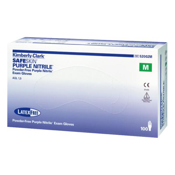GUANTES EXAMEN NITRILO SAFESKIN SIN POLVO GRANDE 100U - SAFESKIN