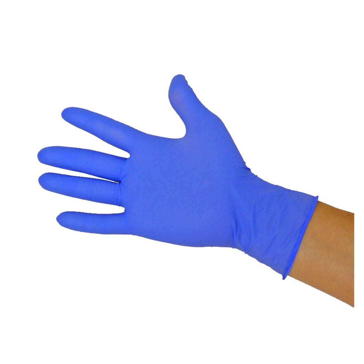 GUANTES EXAMEN NITRILO SIN POLVO AZUL M 100U - VARIOS