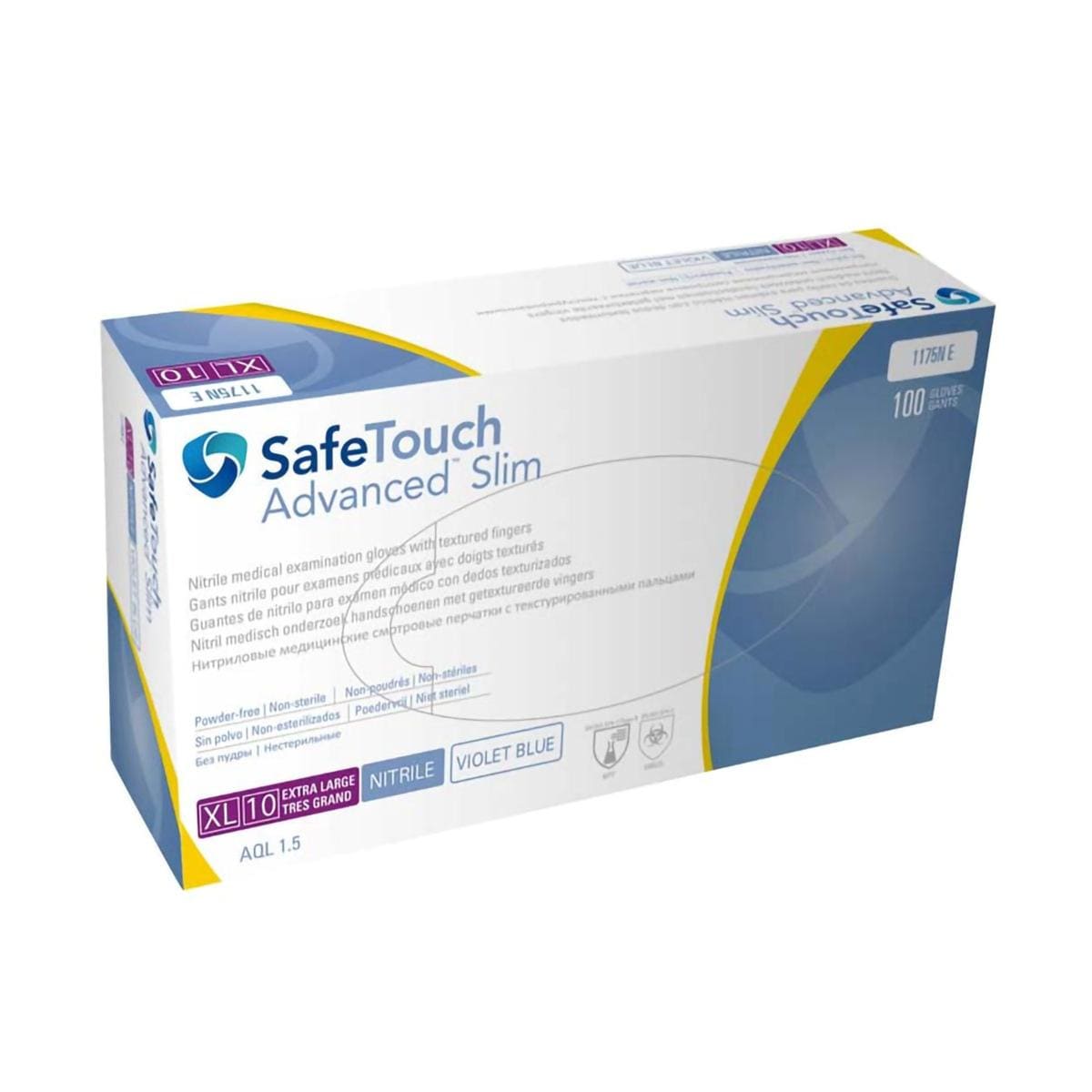 GUANTES NITRILO ADVANCED SLIM AZUL XL 100U - MEDICOM