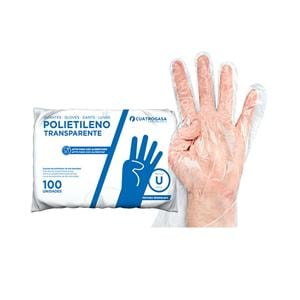 GUANTES DE POLIETILENO TALLA UNICA 100U
