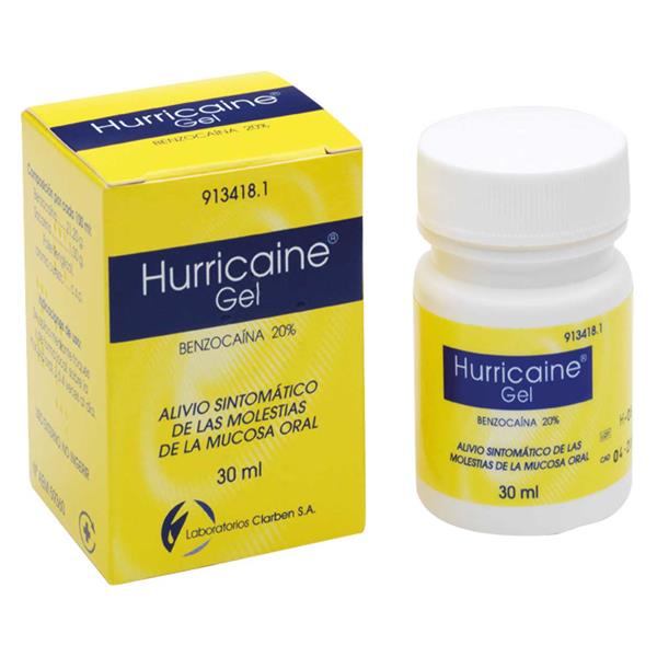 HURRICAINE GEL SABOR CEREZA 30 ML - CLARBEN
