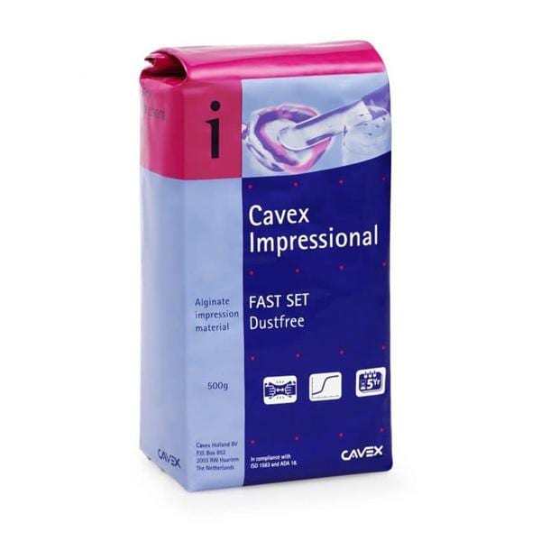 IMPRESSIONAL ALGINATO FRAGUADO RAPIDO 500 G - CAVEX