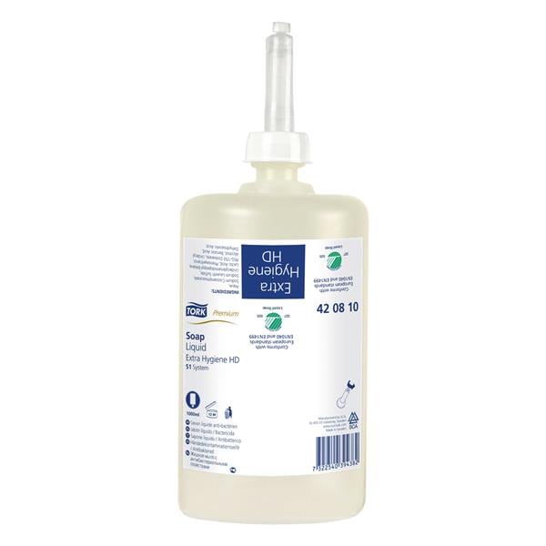 JABÓN LÍQUIDO TORK PREMIUM BACTERICIDA 1L 420810 - TORK
