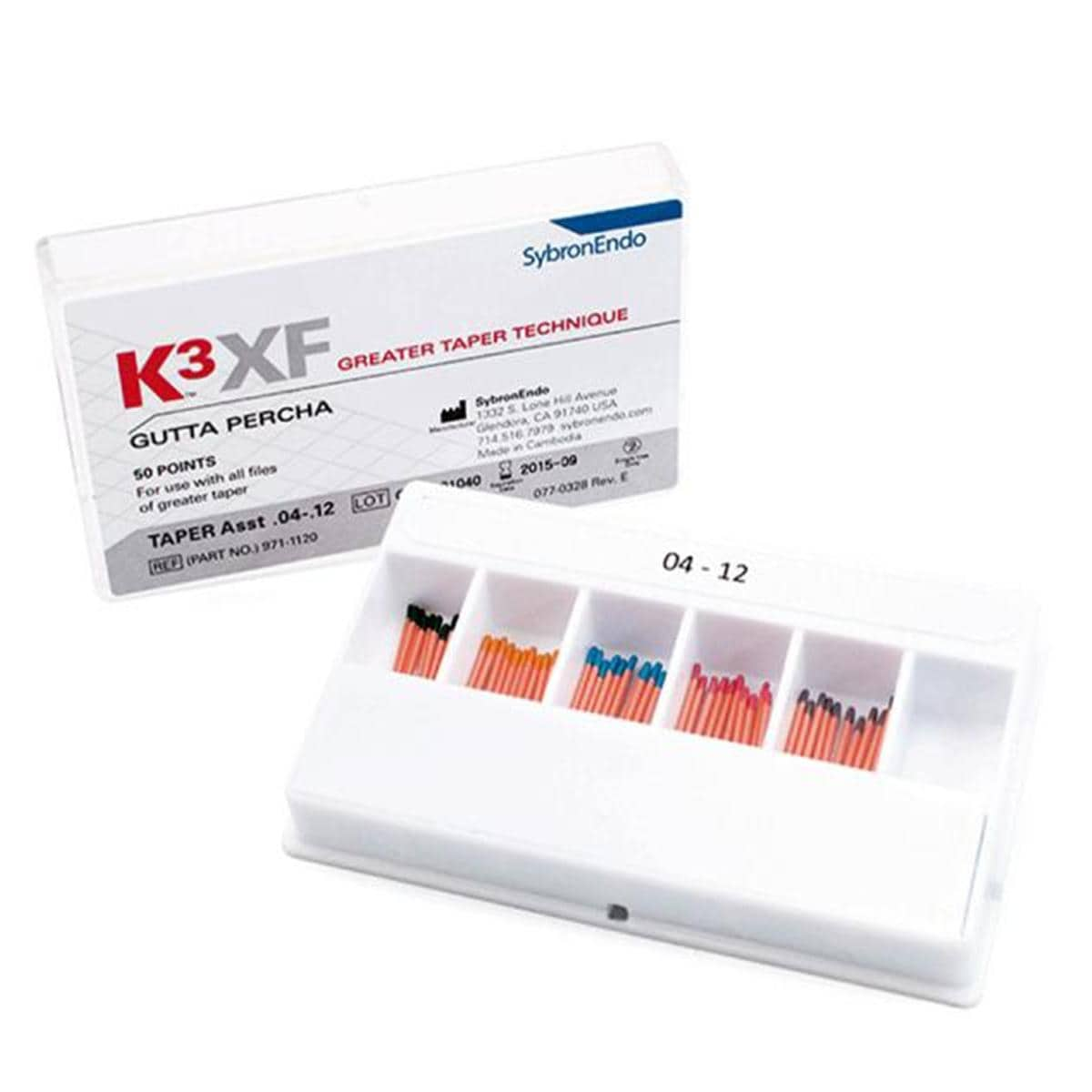 K3 PUNTAS GUTAPERCHA TAPER 06 N50 50U - SYBRONENDO