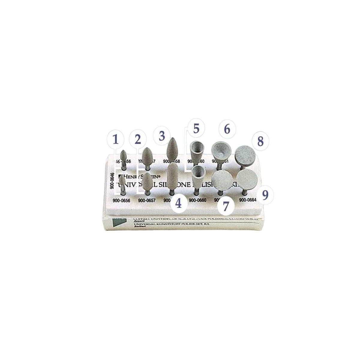 KIT UNIVERSAL PARA PULIDO DE RESINA R/A 12U - HENRY SCHEIN
