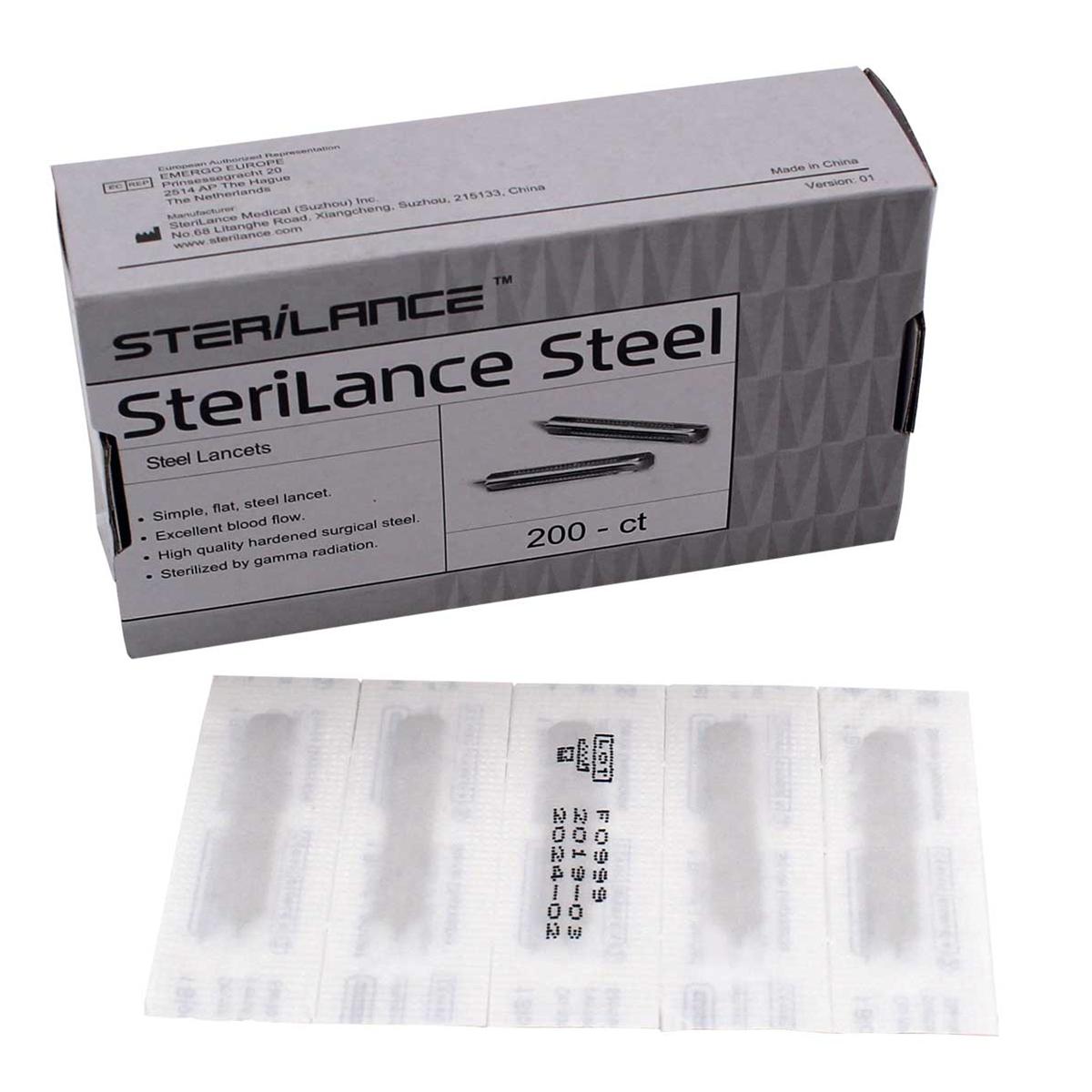 LANCETAS SANGRE 200UD HENRY SCHEIN