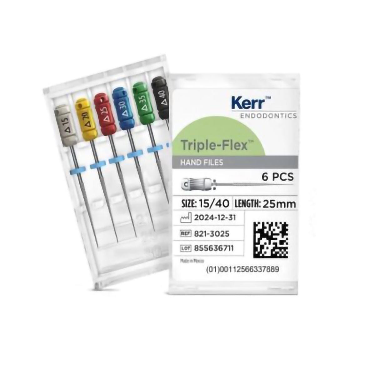 LIMAS K TRIPLE-FLEX 30MM 15-40 6U- KERR ENDODONTIC