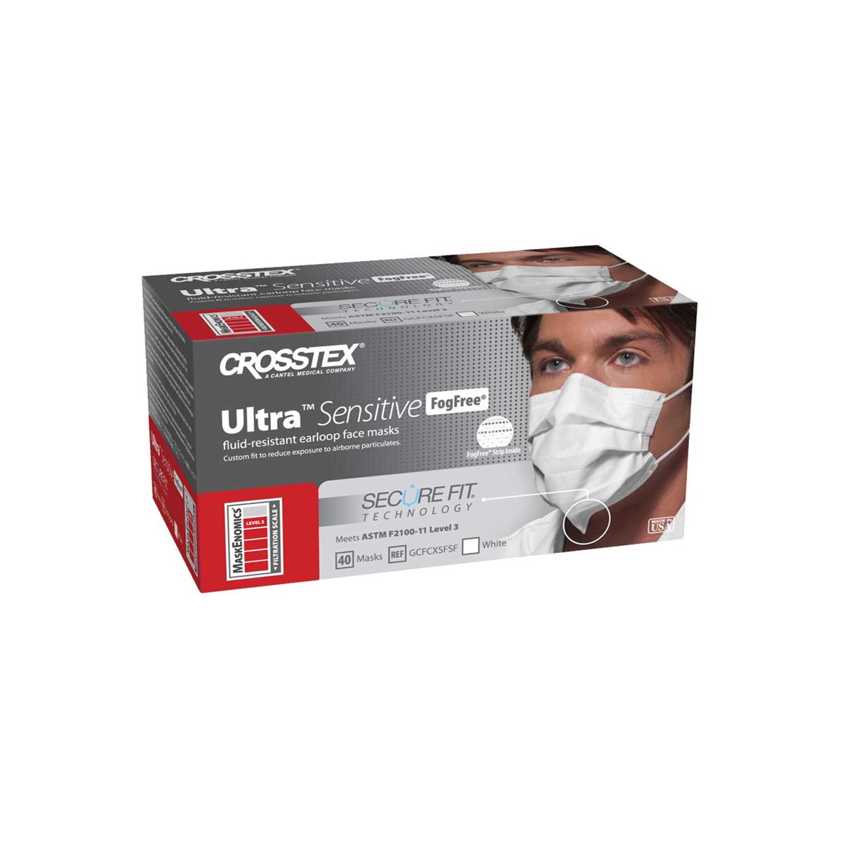 MASCARILLAS ULTRASENSITIVE ANTIVAHO CON ELÁSTICO BLANCO 40U - OMNIA