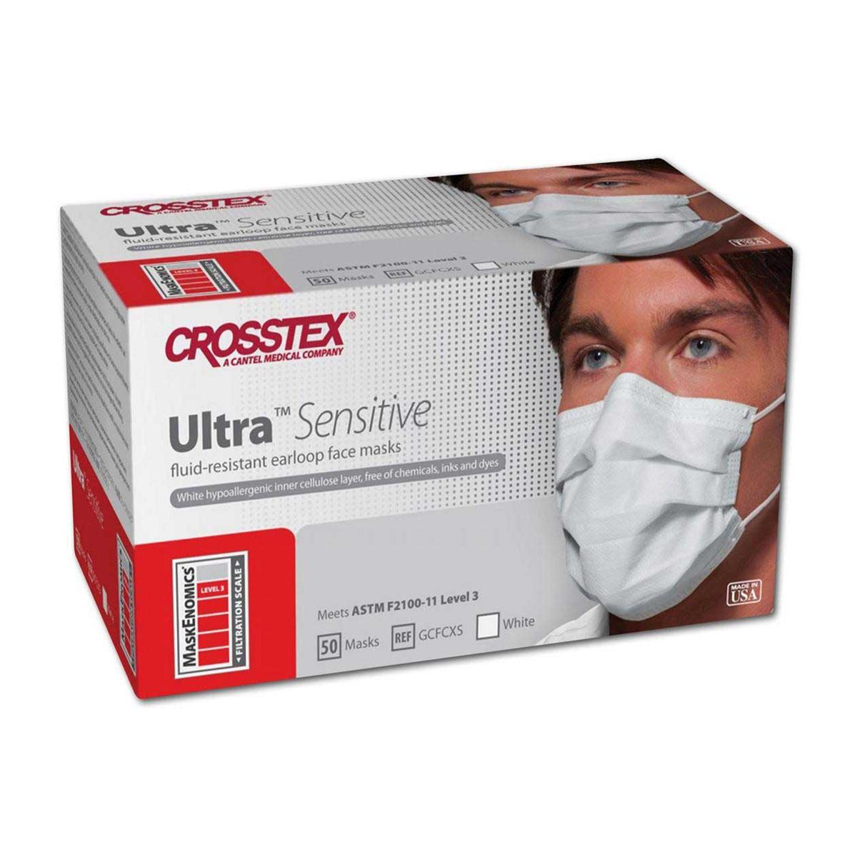 MASCARILLAS ULTRASENSITIVE SECFIT CON ELÁSTICO BLANCO 50U - OMNIA