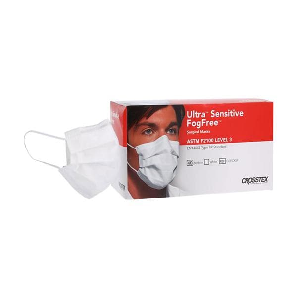 MASCARILLA ULTSENSIT FOGFREE ELÁSTICOS BLANC 40U - CROSSTEX