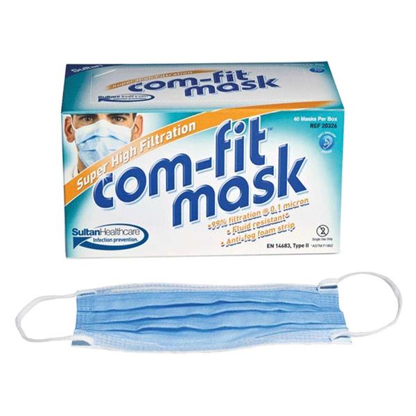 MASCARILLAS COMFIT SUPER AZUL ELASTICOS 40U - SULTAN