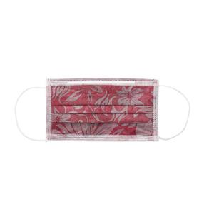 MASCARILLAS RECTANGULARES MONOART PRO3 FLORAL BURDEOS 50U - EURONDA