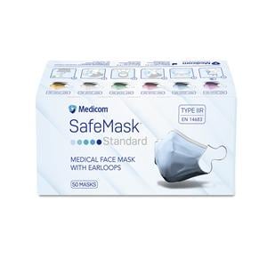 MASCARILLAS CON ELÁSTICOS NARANJA 50U - MEDICOM