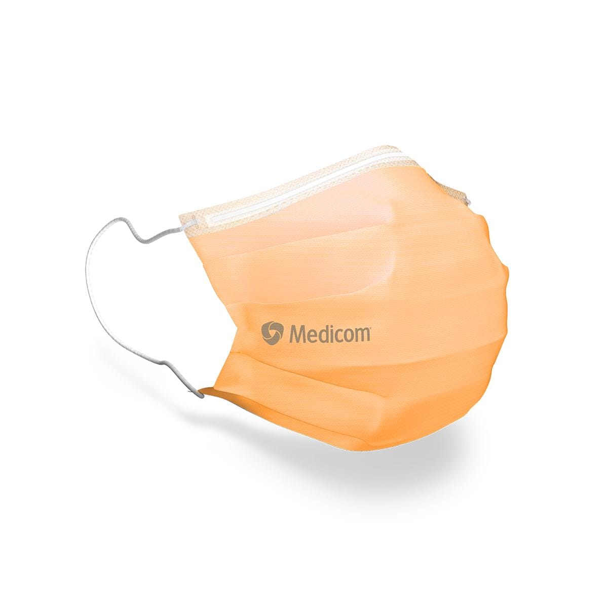 MASCARILLAS CON ELÁSTICOS NARANJA 50U - MEDICOM