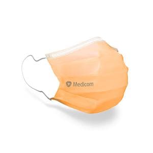 MASCARILLAS CON ELÁSTICOS NARANJA 50U - MEDICOM