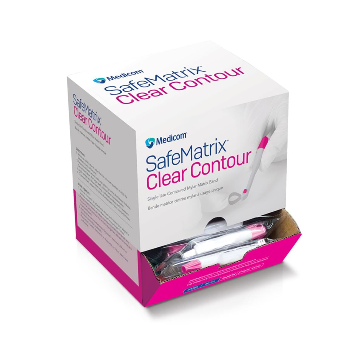 MATRIZ SAFEMATRIX ESTRECHO 4,5MM ROSA 50U - MEDICOM