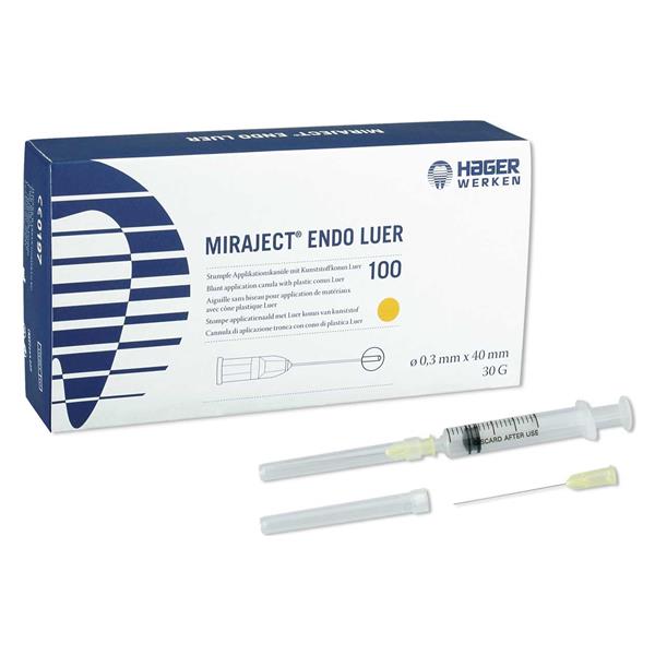 MIRAJECT ENDO LUER 0,3 X 40 MM 100U - HAGER & WERKEN