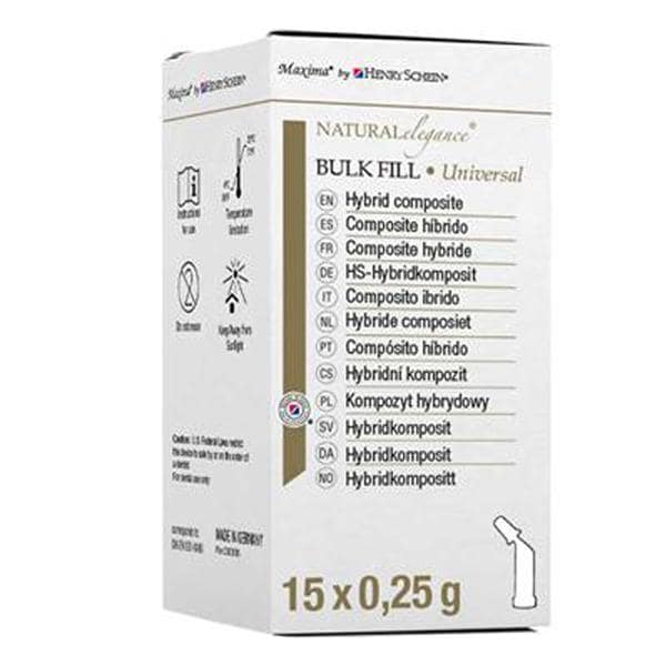 COMPOSITE HÍBRIDO NATURAL ELEGANCE BULK FILL CAPS 15X0.25G - HENRY SCHEIN