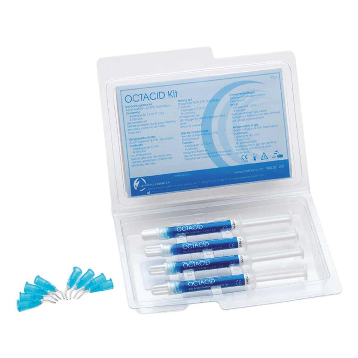 OCTACID GEL ÁCIDO GRABADOR KIT 4 X 1.2GR. - CLARBEN