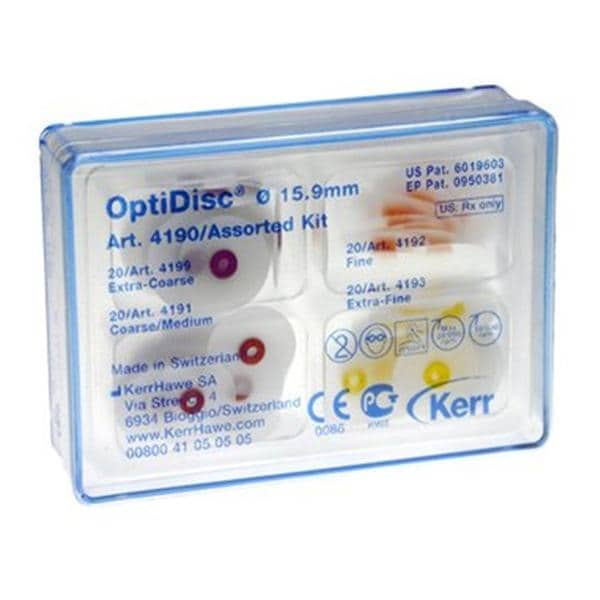 DISCOS DE PULIDO OPTIDISC REPUESTOS EXTRA-FINOS 15,9MM 100U - KERR HAWE
