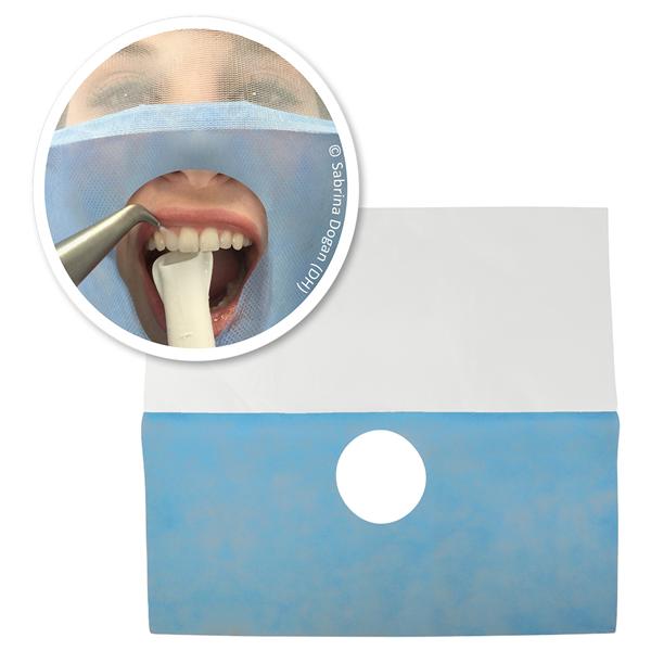 SAFE DRAPE PAÑO PROTECTOR FACIAL DESECHABLE AZUL 50U - MEDICOM