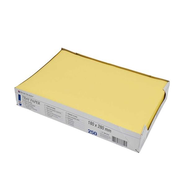 PAPEL ABSORBENTE BANDEJAS AMARILLO 18X28 250U - HENRY SCHEIN