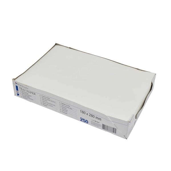 PAPEL ABSORBENTE BANDEJAS BLANCA 18X28 250U - HENRY SCHEIN