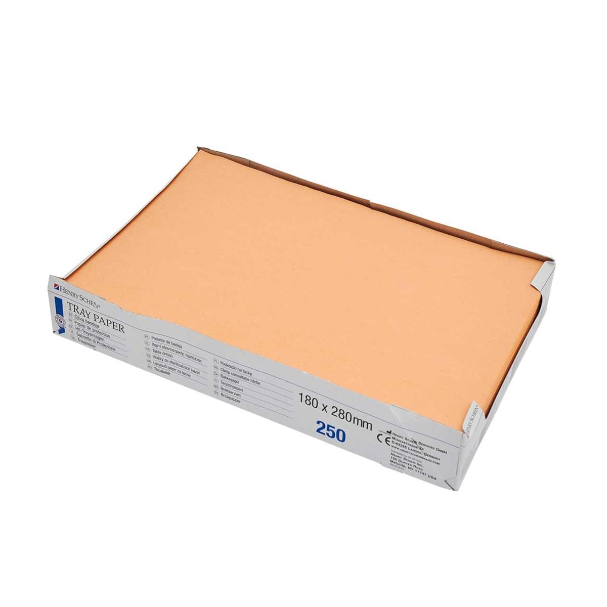 PAPEL ABSORBENTE BANDEJAS NARANJA 18X28 250U - HENRY SCHEIN