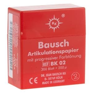 PAPEL ARTICULAR NORMAL ROJO BK02 300 HOJAS - DR.JEAN BAUSCH