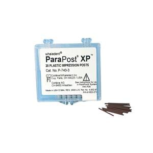 PARAPOST XP ESPIGA IMPRESIÓN PLÁSTICO P43-3 MARRÓN 20U - WHALEDENT