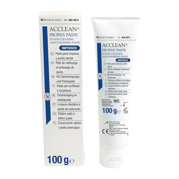 PASTA DE PROFILAXIS ACCLEAN PROPHY PASTE TUBO 100G - HENRY SCHEIN