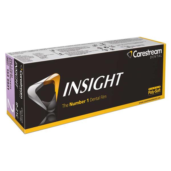 PELÍCULAS RADIOGRÁFICAS INTRAORALES INSIGHT IP-21C 100U - CARESTREAM